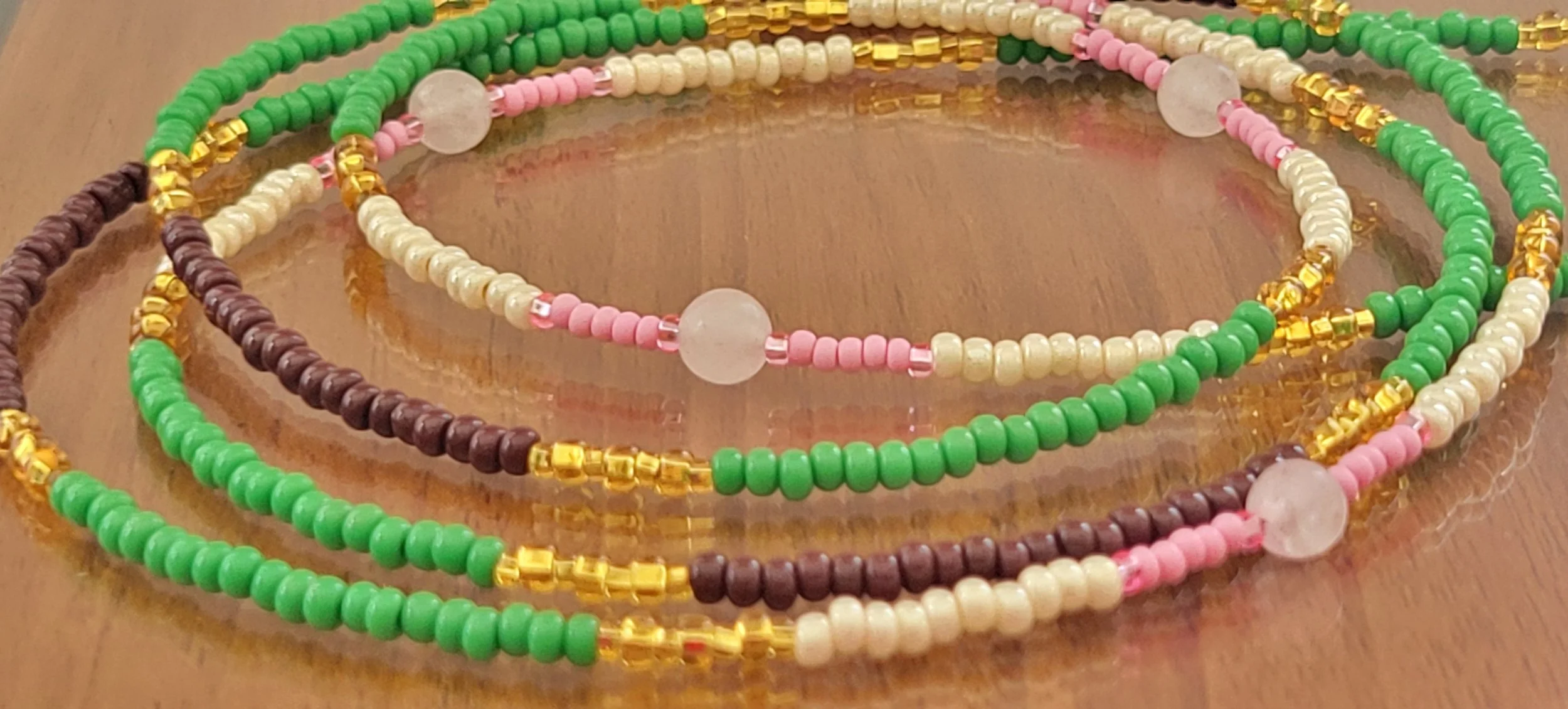 Cherry Blossom Waistbeads — Royal Waistbeads | Clasp Waist Beads